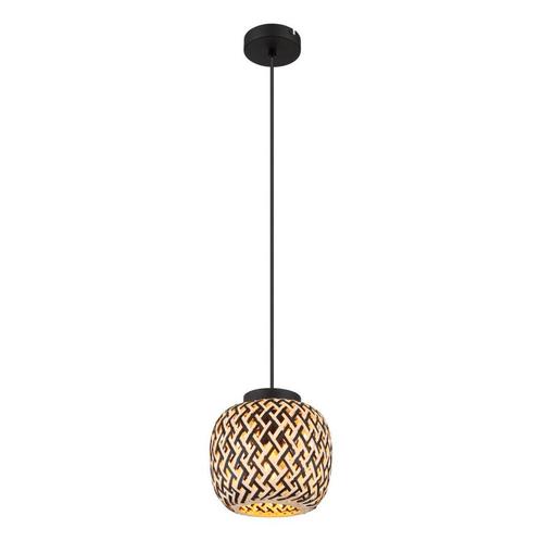 Hanglamp COLLY 20.0 cm 1-lichts Zwart, Huis en Inrichting, Lampen | Hanglampen, 75 cm of meer, Nieuw, Metaal, Ophalen of Verzenden