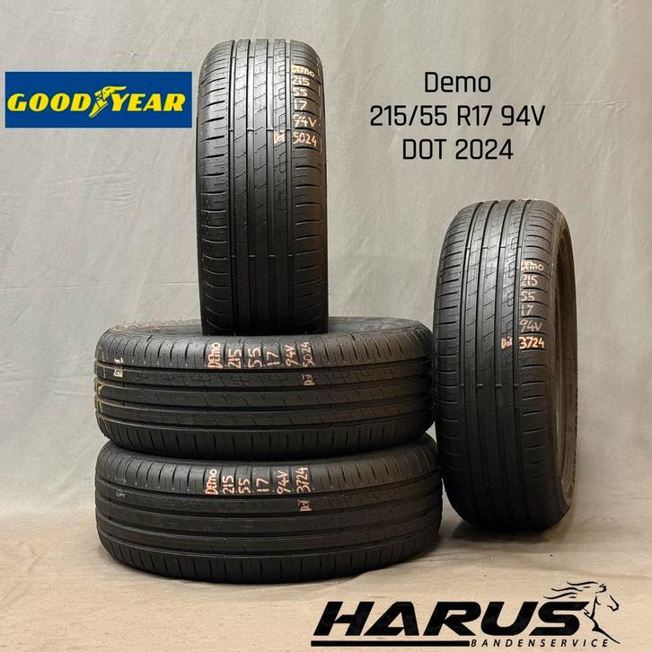 215/55/17 94V Goodyear zomerbanden demo 4X, Auto-onderdelen, Banden en Velgen, 17 inch, Erkend duurzaam, Zomerbanden, 215 mm, Personenwagen