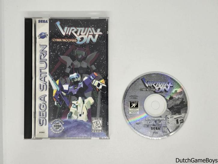 Sega Saturn - Virtual On: Cyber Troopers + Reg. Card - USA, Spelcomputers en Games, Games | Sega, Gebruikt, Verzenden
