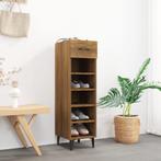 vidaXL Schoenenkast 30x35x105 cm bewerkt hout bruin, Verzenden, Nieuw