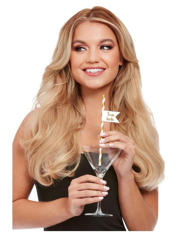 Feestrietjes Team Bride Goud (6st), Kleding | Dames, Carnavalskleding en Feestkleding, Nieuw, Ophalen of Verzenden