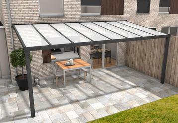 Aluminium terrasoverkapping Oase 407 x 404cm (polycarbonaat) beschikbaar voor biedingen