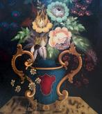 Italiaanse school (XIX) - Vaso di fiori - XL format, Antiek en Kunst, Kunst | Schilderijen | Klassiek