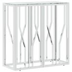 Wandtafel 70cm RVS/Glas | Retourdeal 65% Korting, Huis en Inrichting, Woonaccessoires | Wandplanken en Boekenplanken, Ophalen of Verzenden