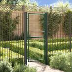vidaXL Poort 100x200 cm staal groen, Tuin en Terras, Verzenden, Nieuw