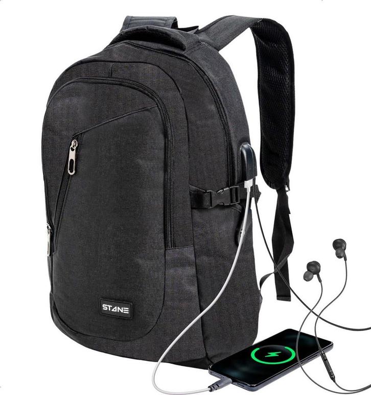 Stane® Laptop rugzak - Schooltas - Backpack - Laptoptas -, Computers en Software, Laptoptassen, Zo goed als nieuw, Ophalen of Verzenden
