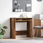 vidaXL Bureau met plank Oud hout 77,5 x 43 x 79 cm Bewerkt, Verzenden, Nieuw