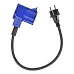 ProPlus Verloopkabel - 40 cm - Schuko naar haakse CEE - I..., Ophalen of Verzenden, Nieuw