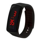 Fako® - Kinderhorloge - LED Digital - Zwart, Sieraden, Tassen en Uiterlijk, Horloges | Kinderen, Verzenden, Nieuw