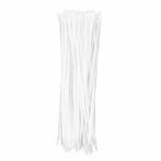 Topex kabelbinder/tiewraps wit - 2,5 x 100mm (100 st.), Doe-het-zelf en Verbouw, IJzerwaren en Bevestigingsmiddelen, Nieuw, Verzenden