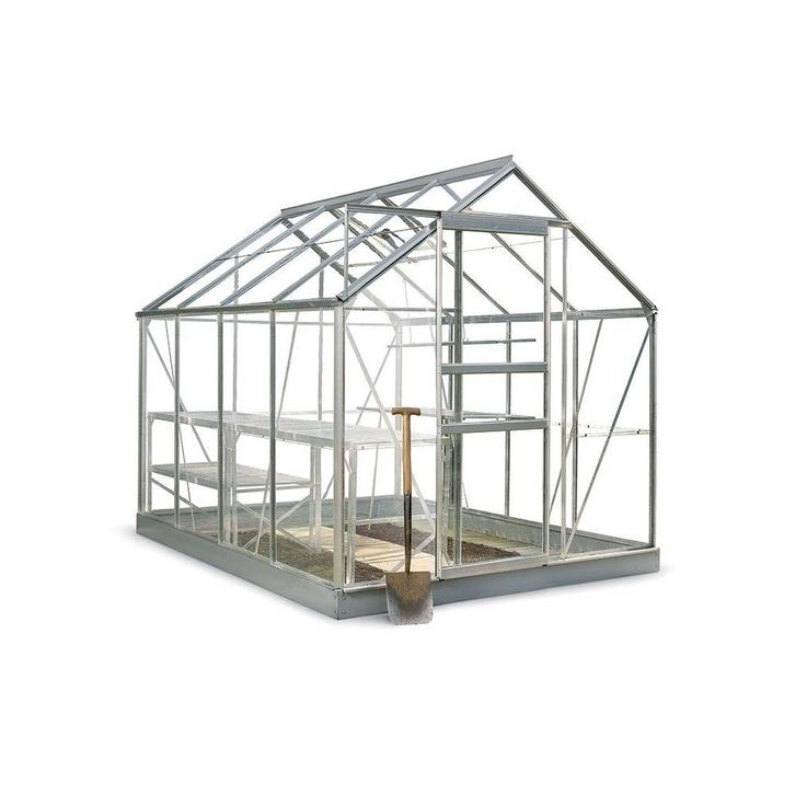 Halls tuinkas Popular 86 - blank aluminium, Tuin en Terras, Kassen, Nieuw, Verzenden