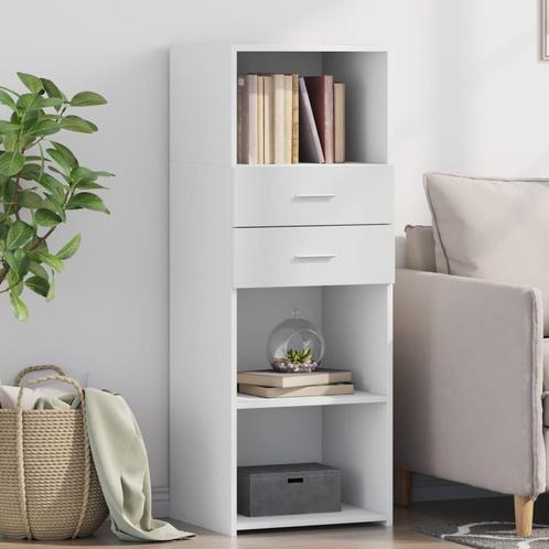 vidaXL buffetkast 45x42,5x124 cm bewerkt hout wit, Huis en Inrichting, Kasten | Buffetkasten, 25 tot 50 cm, Nieuw, Overige houtsoorten