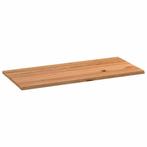 vidaXL Tafelblad rechthoekig 180x80x4,2cm massief eikenhout, Huis en Inrichting, Tafels | Eettafels, Verzenden, Nieuw