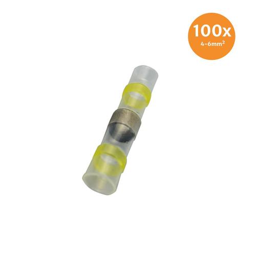 Soldeerhuls Waterdicht Geel (4-6mm) 100 Stuks, Auto-onderdelen, Elektronica en Kabels, Nieuw, Ophalen of Verzenden
