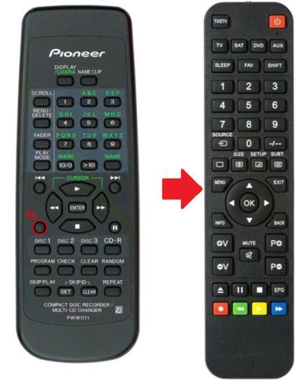 Pioneer PWW1171 afstandsbediening, Audio, Tv en Foto, Afstandsbedieningen, Verzenden