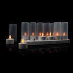 2dekans | LED Kaarsen + Oplaadbare Basis – Veilige, Ophalen of Verzenden, Zo goed als nieuw