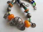 Hars, Zilver, Glasparels, amazoniet, lapis lazuli -