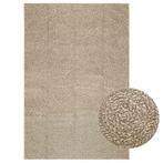 vidaXL Vloerkleed ZIZUR beige binnen en buiten 140x200 cm, Huis en Inrichting, Verzenden, Nieuw, Beige