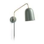 *WOONWINKEL* Kave Home Audrie Groene Metalen Wandlamp, Verzenden, Nieuw