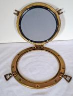 Porthole - Messing, spiegel, Antiek en Kunst, Curiosa en Brocante