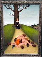 Greta-Maria Scherzer (XX) - Auf dem Hügel, Antiek en Kunst
