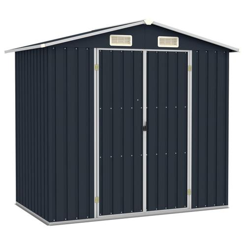 vidaXL Tuinschuur 205x129x183 cm gegalvaniseerd staal, Tuin en Terras, Tuinhuizen, Nieuw, Verzenden