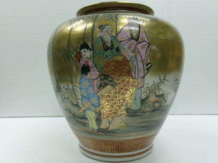 Vaas - Porselein - Japan - Kutani ware door Ryuzan (Zonder, Antiek en Kunst, Antiek | Overige Antiek