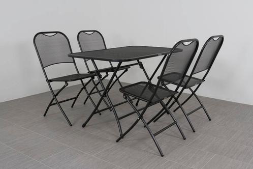 Kettler Calvia tuinstoel + inklapbare tuintafel 110x70 cm., Tuin en Terras, Tuinsets en Loungesets, Tuinset, Nieuw, Overige materialen