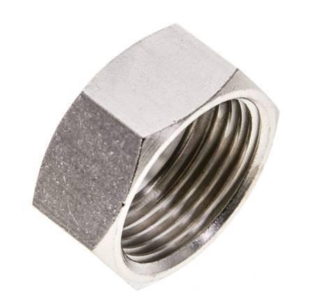 19mm (G3/4) vernikkelde messing moer L13.5mm [2 stuks]., Doe-het-zelf en Verbouw, Overige Doe-het-zelf en Verbouw, Nieuw, Verzenden