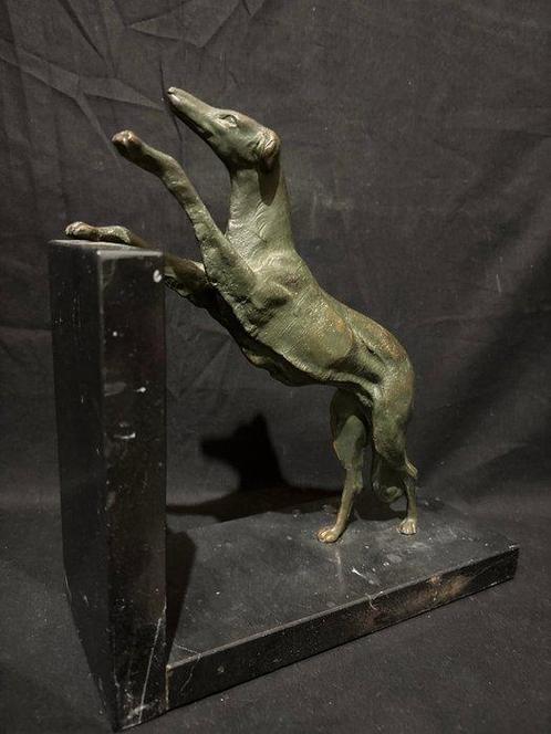 Boekensteunen - Brons - Barzoi honden, Antiek en Kunst, Kunst | Designobjecten