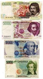Italië. - 20 Banconote / Coupons dal 1918 al 1995 (Zonder