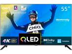 CHiQ U55QG7L - Smart TV 55 Inch - 4K QLED Android TV -, Verzenden, Zo goed als nieuw