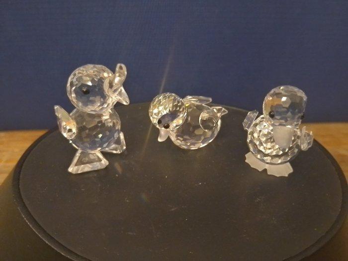 Swarovski - Beeldje - Spelende eendjes (3) - Kristal, Antiek en Kunst, Curiosa en Brocante