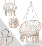 Tillvex- hangstoel -creme-hangende schommel - hangmat, Tuin en Terras, Tuinmeubel-accessoires, Verzenden, Nieuw