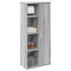 vidaXL Badkamerkast met rolhouder 39x22x90 cm grijs sonoma, Verzenden, Nieuw