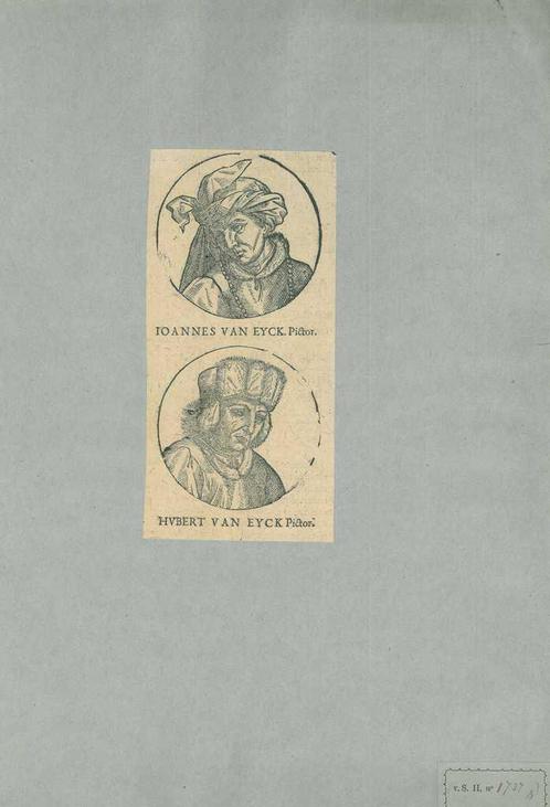 Portrait of Jan van Eyck, Antiek en Kunst, Kunst | Etsen en Gravures