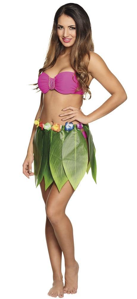Hawaii Rokje Bananenblad 40cm, Kinderen en Baby's, Carnavalskleding en Verkleedspullen, Nieuw, Verzenden