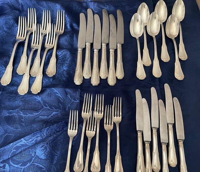 Bohrmann - Bestekset (30) - Verzilverd - zesdelige bestekset, Antiek en Kunst, Antiek | Meubels | Tafels