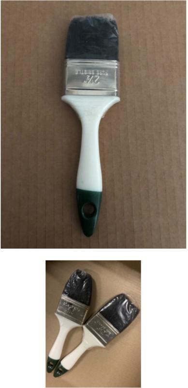 Platte kwast 2 1/2 1 stuk (Kwasten, Gereedschap), Doe-het-zelf en Verbouw, Schildersmaterialen, Kwast, Nieuw, Ophalen of Verzenden