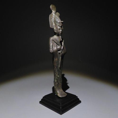 Oud-Egyptisch Brons Osiris godfiguur. Late Periode, 664 –, Verzamelen, Mineralen en Fossielen