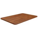 vidaXL Wastafelblad 60x40x1,5cm behandeld massief hout, Huis en Inrichting, Verzenden, Nieuw, Bruin