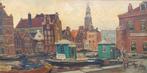 Adri Verveen ( 1912-1988 ) - Amsterdam het Damrak, Antiek en Kunst, Kunst | Schilderijen | Klassiek