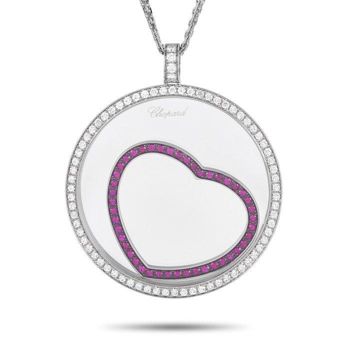 Chopard - Halsketting - 18 karaat Witgoud, Happy Diamonds, Sieraden, Tassen en Uiterlijk, Kettingen