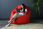Zitzak fauteuil rood - zitkussen relaxkussen - gevuld - k..., Ophalen of Verzenden, Nieuw