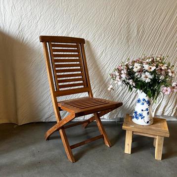 Tuinstoelen - opklapbaar /stapelbaar - teakhout - TTM Wonen beschikbaar voor biedingen