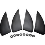 Kitesurf vinnen set 4 stuks nylon fiberglass fins, Watersport en Boten, Windsurfen, Verzenden, Nieuw
