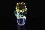 Figuur - Swarovski - Bloem geel (Boxed + certificate) -