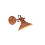Industriële wandlamp roest met goud - Rust, Nieuw, Overige materialen, Klassiek / Antiek