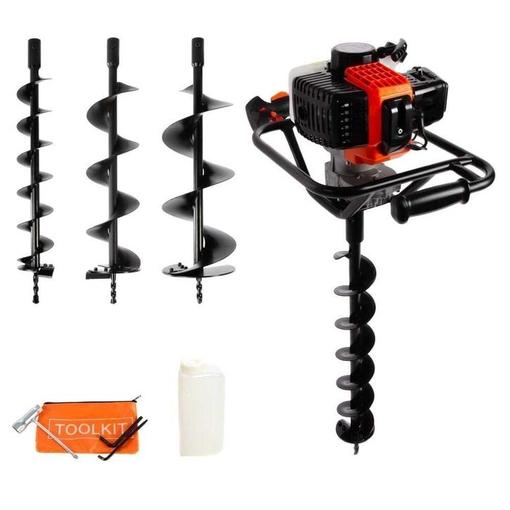 Borg benzine Grondboor GB 1900 - 52 cc -, Tuin en Terras, Hand-tuingereedschap, Nieuw, Ophalen of Verzenden