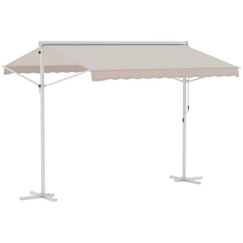 TRUUSK Standluifel Tuinluifel Met Knikarm Zwengel Terrasbeig, Tuin en Terras, Parasols, Nieuw, Verzenden